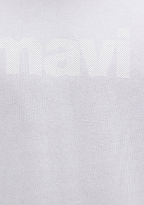 Mavi Tricou Alb Loose Barbati [6]