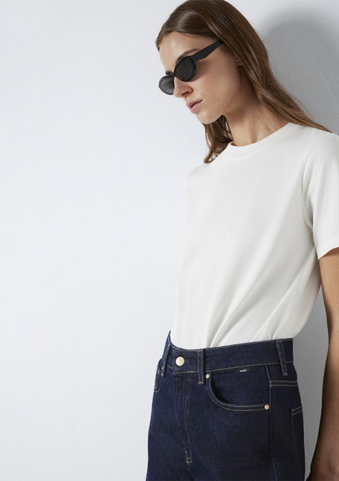 Mavi Tricou Alb Slim Femei [3]