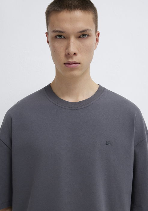 Tricou Gri Inchis Oversize Barbati [6]