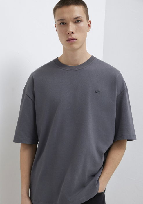 Tricou Gri Inchis Oversize Barbati [2]