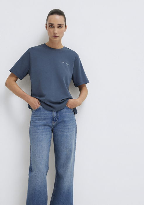 Tricou Albastru Regular Femei [2]