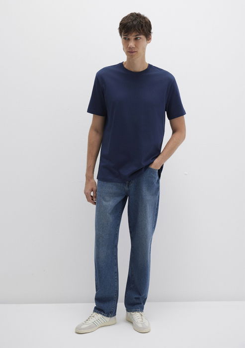 Mavi Tricou Navy Loose Barbati [3]