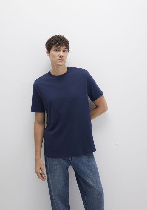 Mavi Tricou Navy Loose Barbati [2]