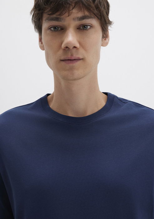 Mavi Tricou Navy Loose Barbati [6]