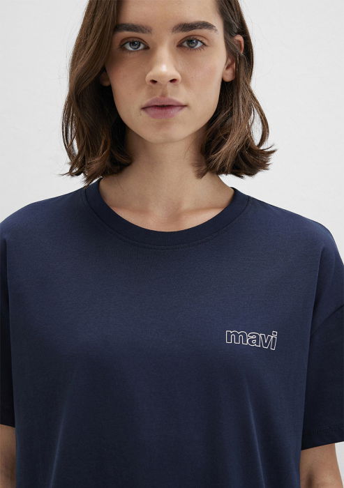 Tricou Navy Loose Femei [5]