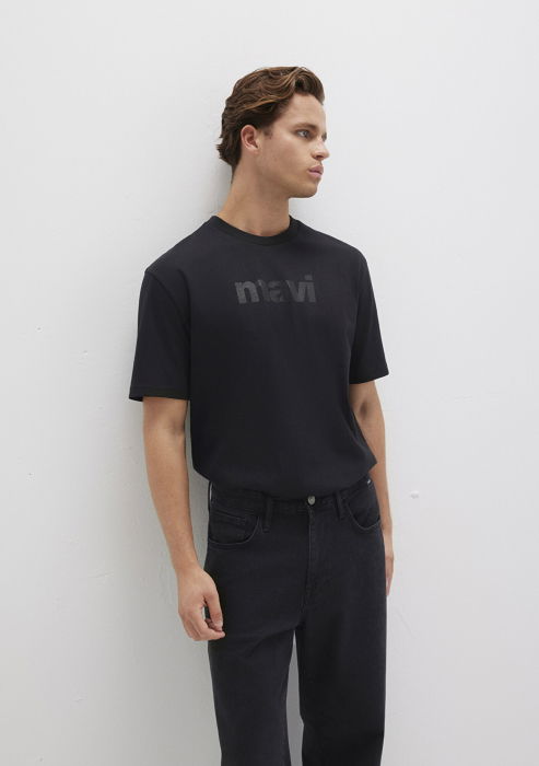 Mavi Tricou Negru Loose Barbati [3]