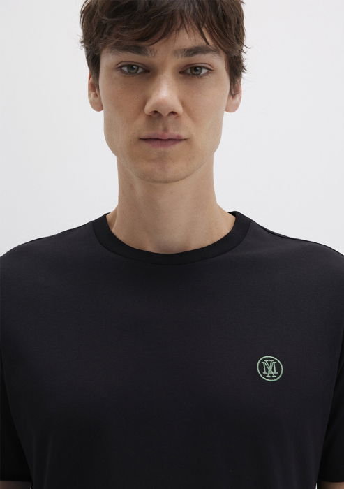 Mavi Tricou Negru Loose Barbati [6]