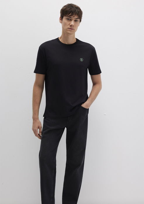 Mavi Tricou Negru Loose Barbati [3]