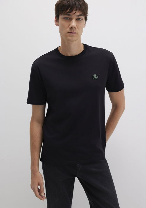 Mavi Tricou Negru Loose Barbati [2]