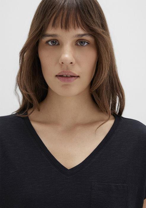 Mavi Футболка Negru Loose [5]