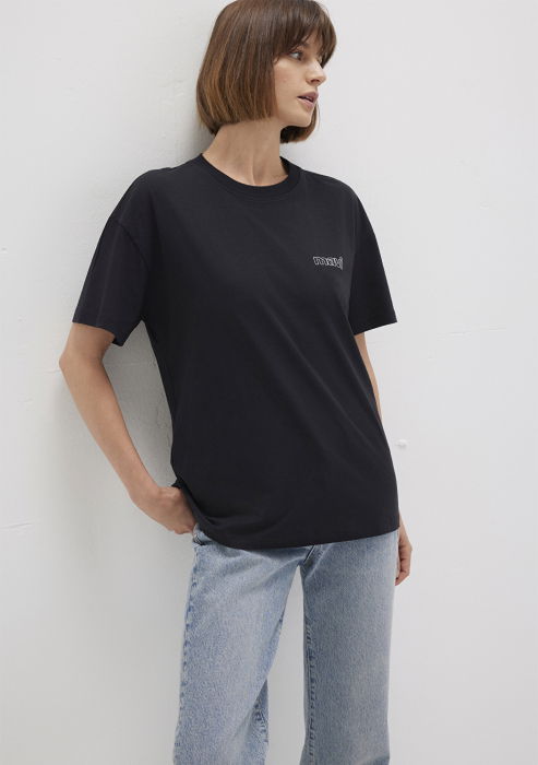 Mavi Tricou Negru Loose Femei [2]