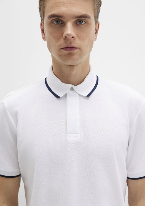 Mavi Tricou Polo Alb  Barbati [5]