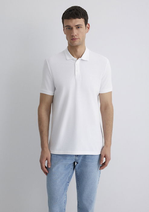 Mavi Tricou Polo Alb Slim Barbati [3]