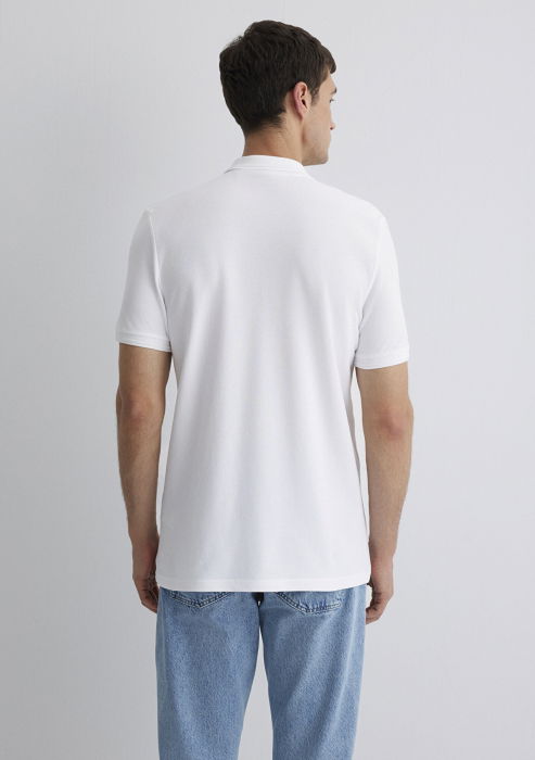 Mavi Tricou Polo Alb Slim Barbati [4]