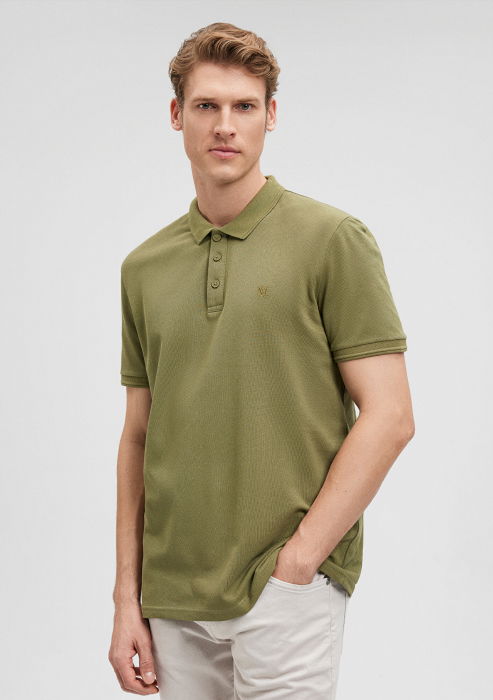 Mavi Tricou Polo Verde Masliniu Slim Barbati [2]