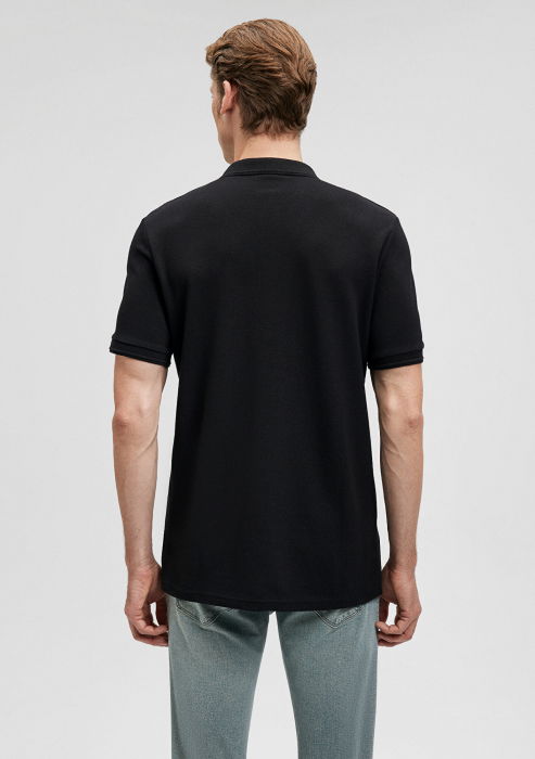 Mavi Мужская Футболка-Поло Чёрная  [4]