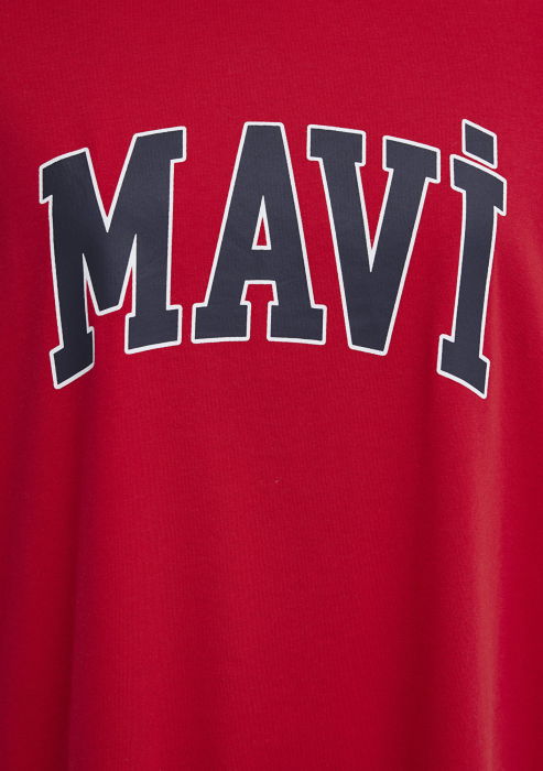 Tricou Rosu Oversize Femei [7]