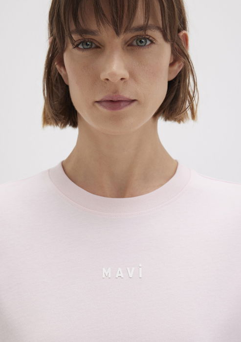 Tricou Roz Deschis Loose Femei [6]