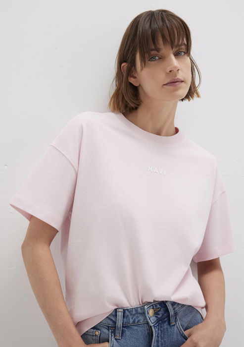 Tricou Roz Deschis Loose Femei [3]