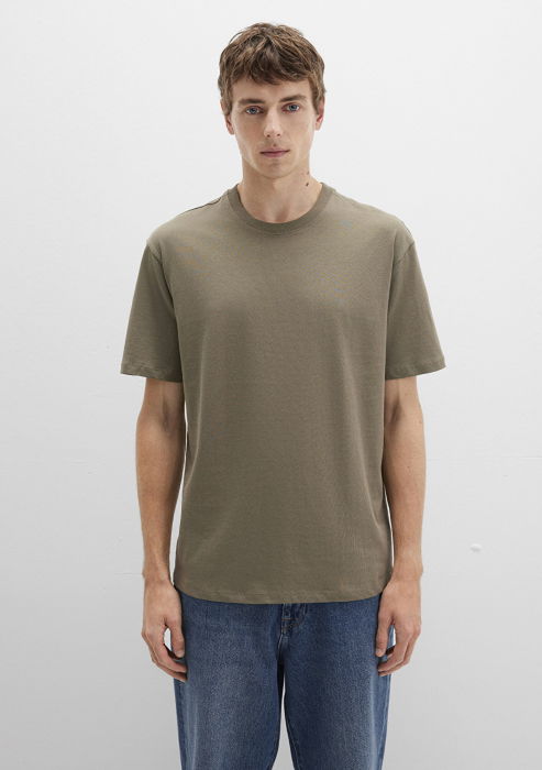 Mavi Tricou Bej Loose Barbati [5]