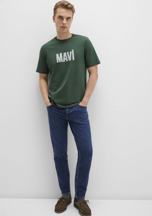 Mavi Tricou Verde Regular Barbati [2]