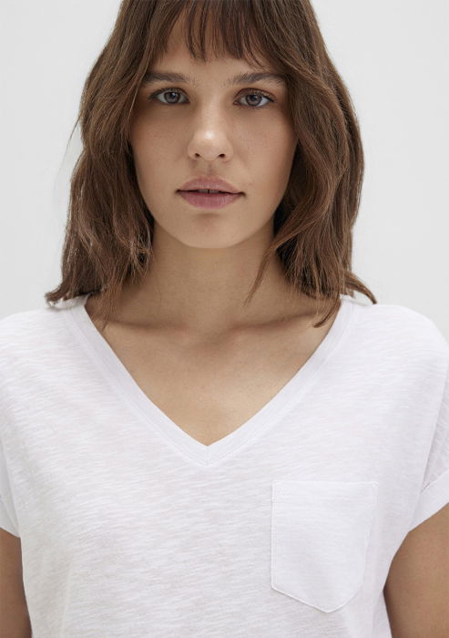 Mavi Tricou Alb Loose Femei [7]