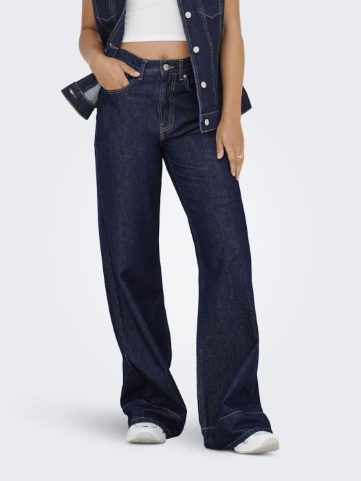 Only Джинсы Dark Blue Denim LINEA Wide [2]