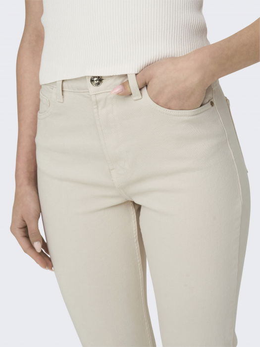 Only Женские Джинсы Бежевые EMILY Straight [3]