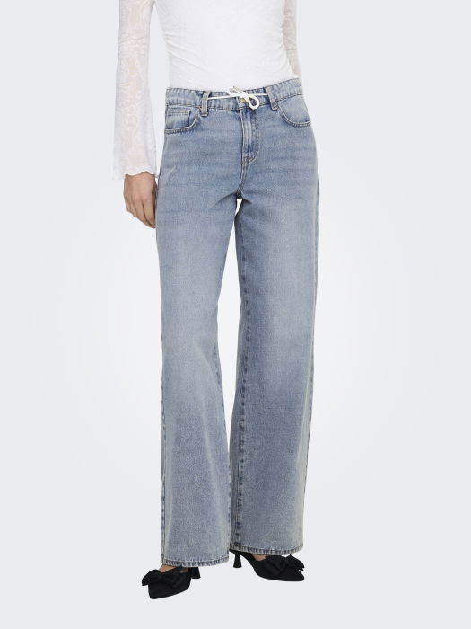ONLY Женские Джинсы Light Blue Denim Bliss Wide Leg [5]