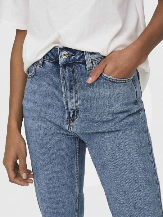 Only Женские Джинсы Синие EMILY Straight [3]