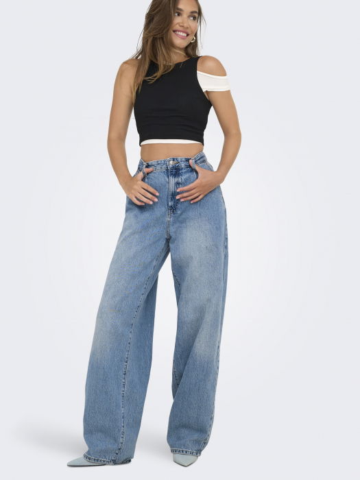 Only Blugi Albastri Deschisi Bottom Femei [2]