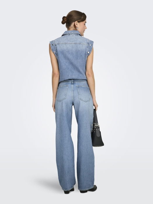 Blugi Albastri GIANNA Balloon Femei [5]