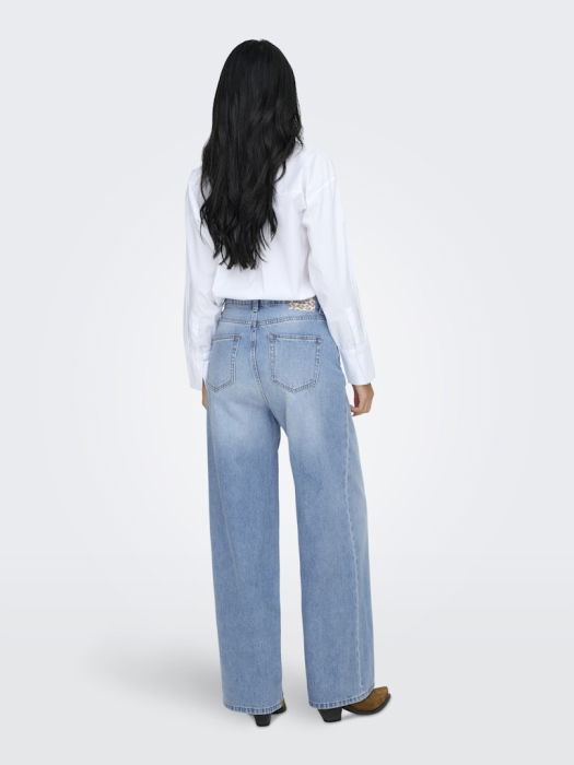 Blugi Albastri Deschisi SKYLAR Wide Leg Femei [4]