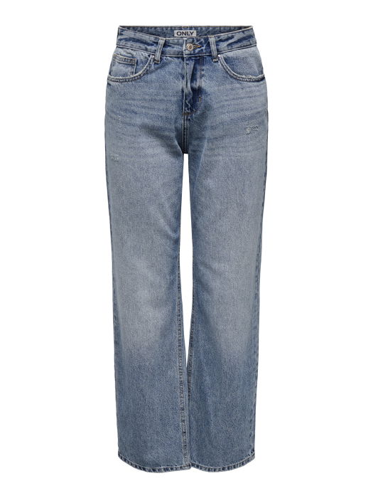 Blugi Albastri Deschisi Bottom Straight Femei [6]