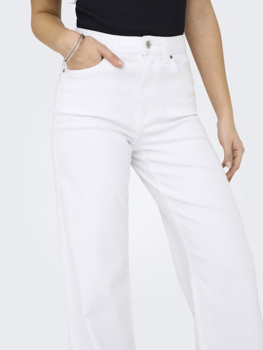 Blugi Albi Madison Wide Leg Femei [4]