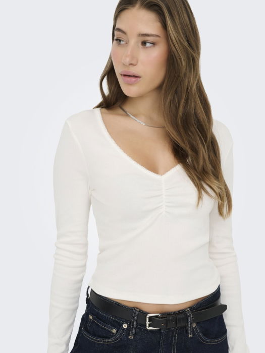 Only Bluza Crem Regular Femei [2]