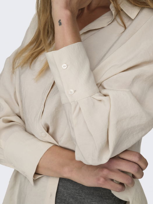 Only Женская Рубашка Кремовая  [4]