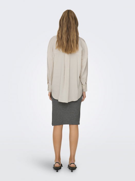 Only Женская Рубашка Кремовая  [5]