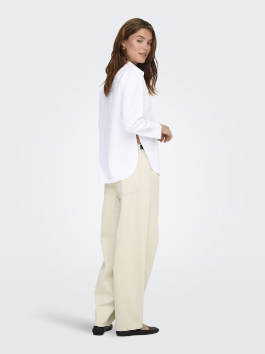 Camasa Alba Loose Femei [5]