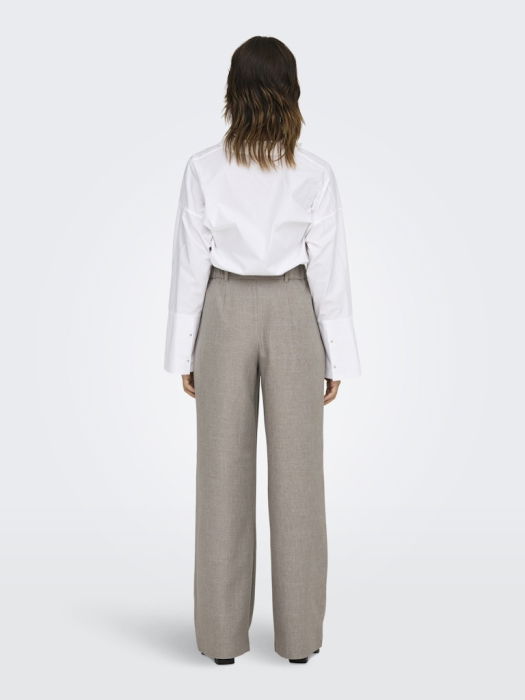 Only Pantaloni Bej Straight Femei [4]