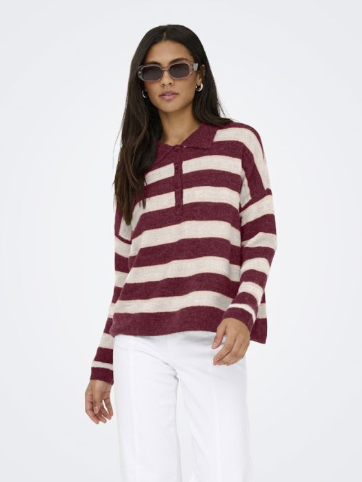 Only Pulover Rosu Visiniu  Femei [2]