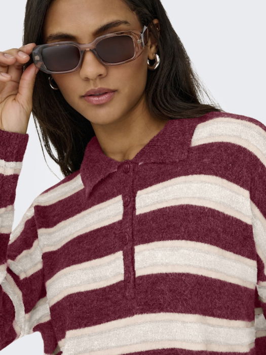 Only Pulover Rosu Visiniu  Femei [5]