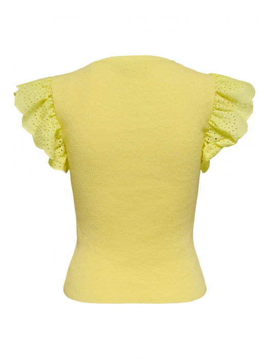 Only Женский Свитер С Коротким Рукавом Жёлтый  [2]
