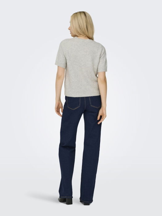 Only Pulover Cu Maneca Scurta Gri Deschis  Femei [5]