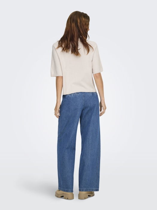 Only Pulover Cu Maneca Scurta Roz Deschis  Femei [5]