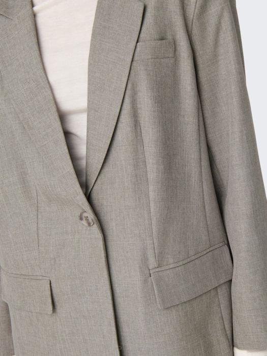 Only Sacou Gri Deschis Oversize Femei [3]