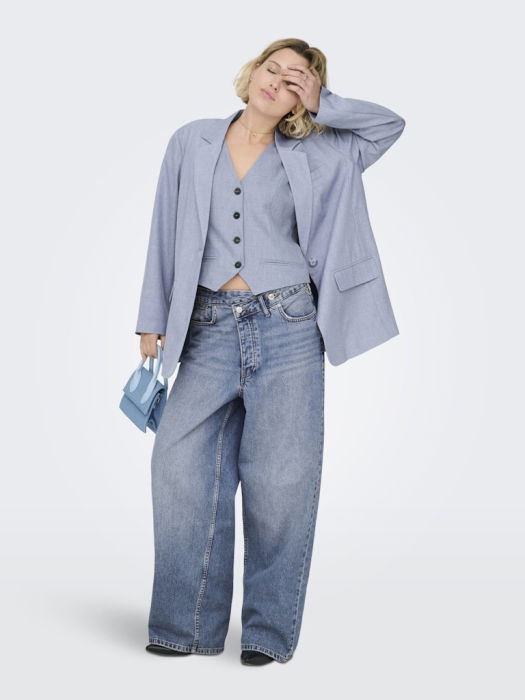 Only Sacou Albastru Oversize Femei [5]