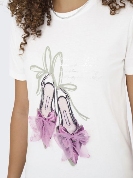 Only Футболка Cloud Dancer Shoes  [4]