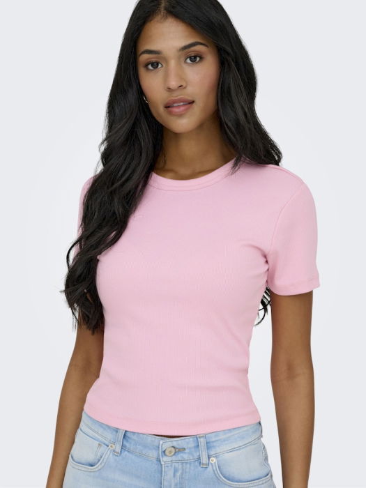 Only Tricou Roz Deschis Regular Femei [3]