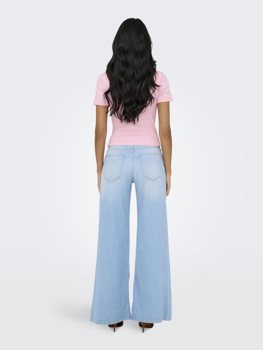 Only Tricou Roz Deschis Regular Femei [5]